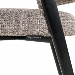 Richmond Interiors Eetkamerstoel Zeno earth tweed Online
