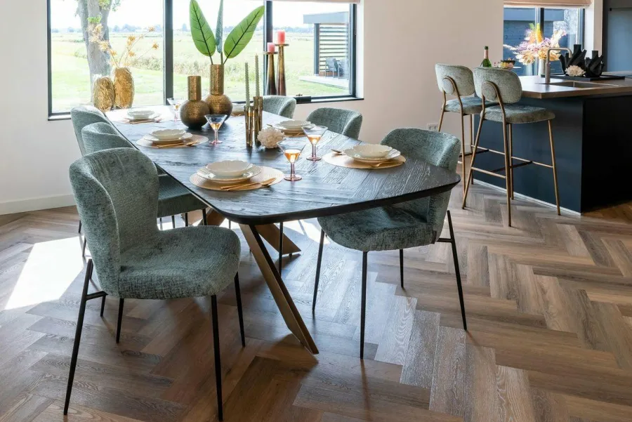 Richmond Interiors Eettafel Hayley 280 (Dark coffee) Outlet