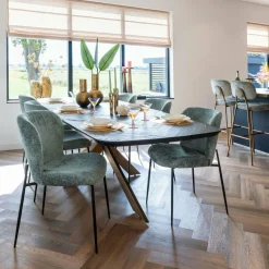 Richmond Interiors Eettafel Hayley 280 (Dark coffee) Outlet