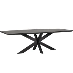 Richmond Interiors Eettafel Bonvoy Zwart 235 Zwart Outlet