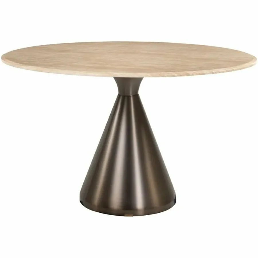 Richmond Interiors Eettafel Montgommery 130Ø Beige Sale