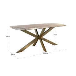 Richmond Interiors Eettafel Bottega 190 deens ovaal wit Clearance