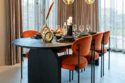 Richmond Interiors Eettafel Hudson 235 cm zwart Sale