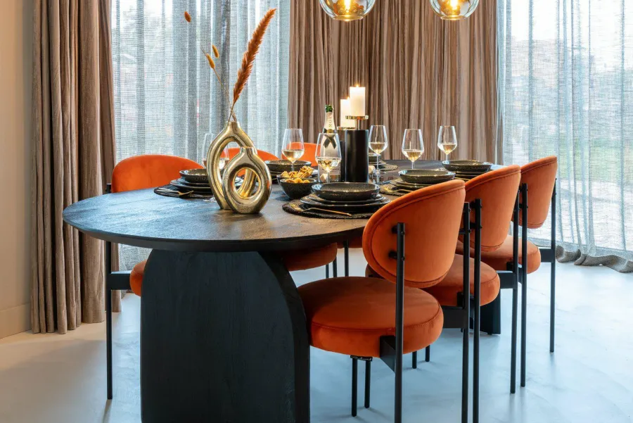 Richmond Interiors Eettafel Hudson 235 cm zwart Sale