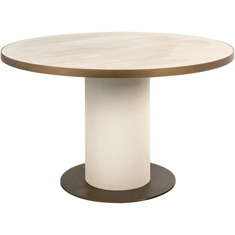 Richmond Interiors Eettafel Tivoli white 130Ø New