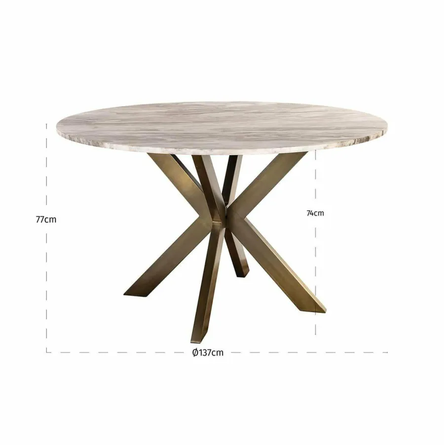 Richmond Interiors Eettafel Bottega 140Ø wit Sale