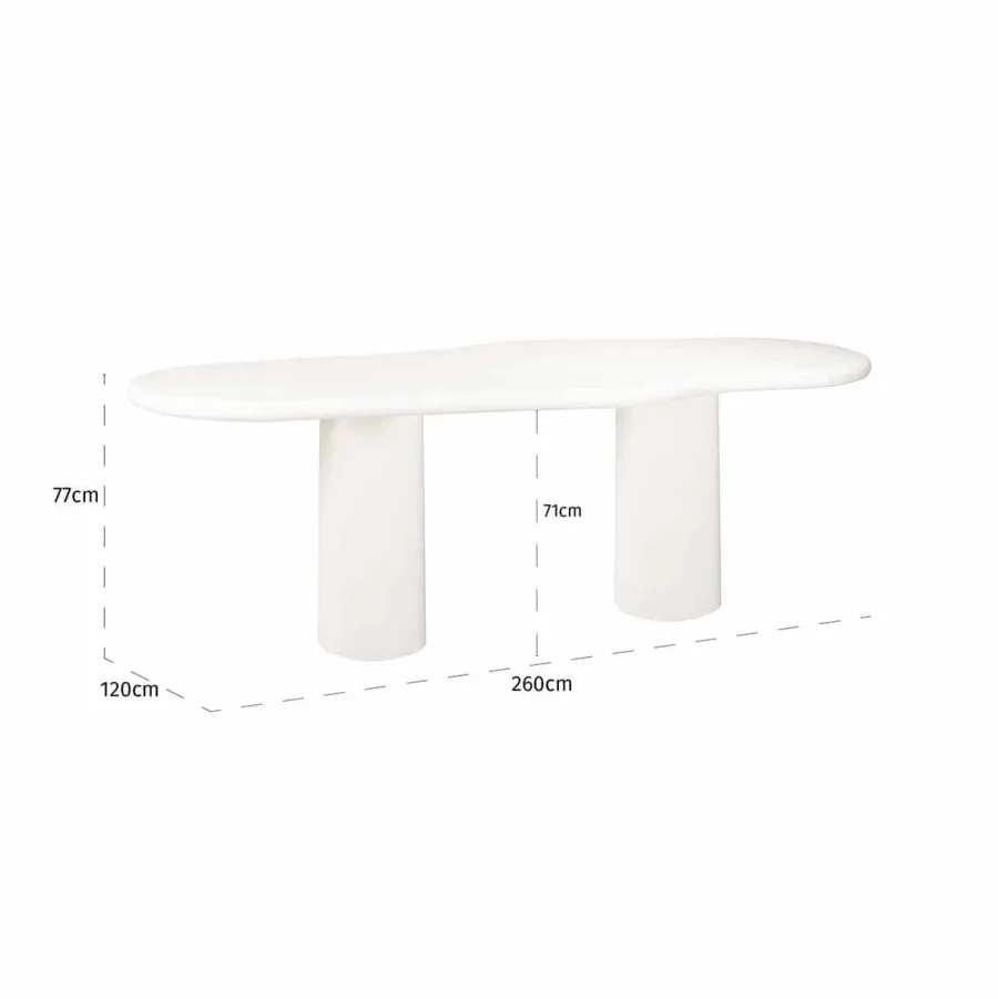 Richmond Interiors Eettafel Bloomstone 260 cm Outlet