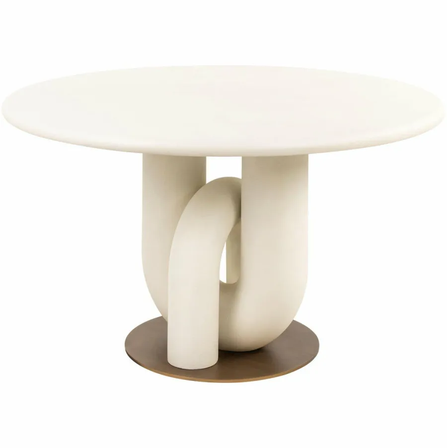 Richmond Interiors Eettafel Winslow white 135Ø Clearance