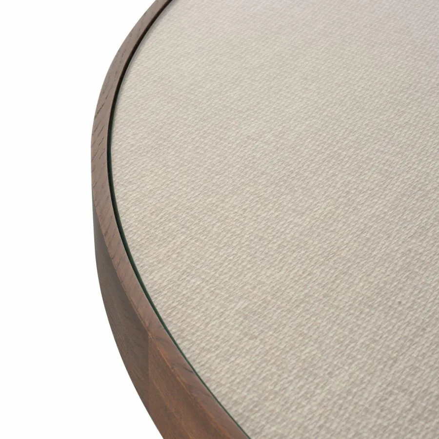 Richmond Interiors Eettafel Willox brown 130Ø including glass Sale