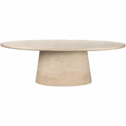 Richmond Interiors Eettafel Fictus Travertine faux Beige