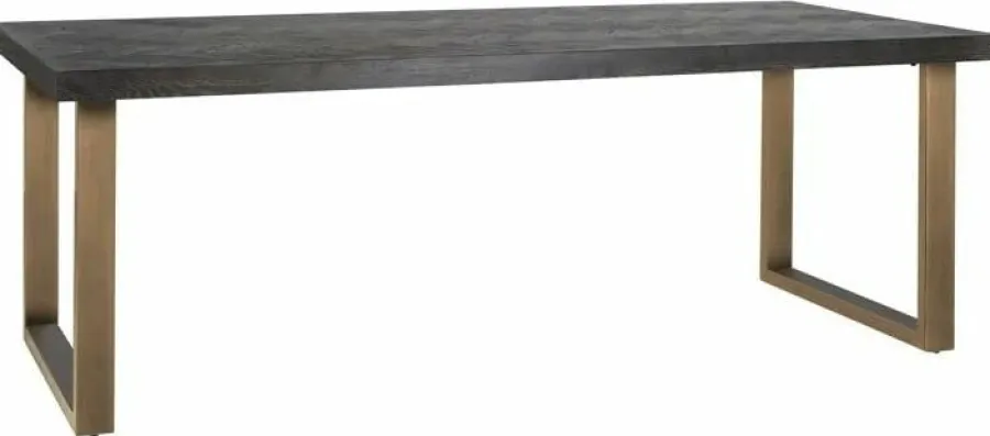 Richmond Interiors Eettafel Blackbone brass 180 (Black rustic) Discount