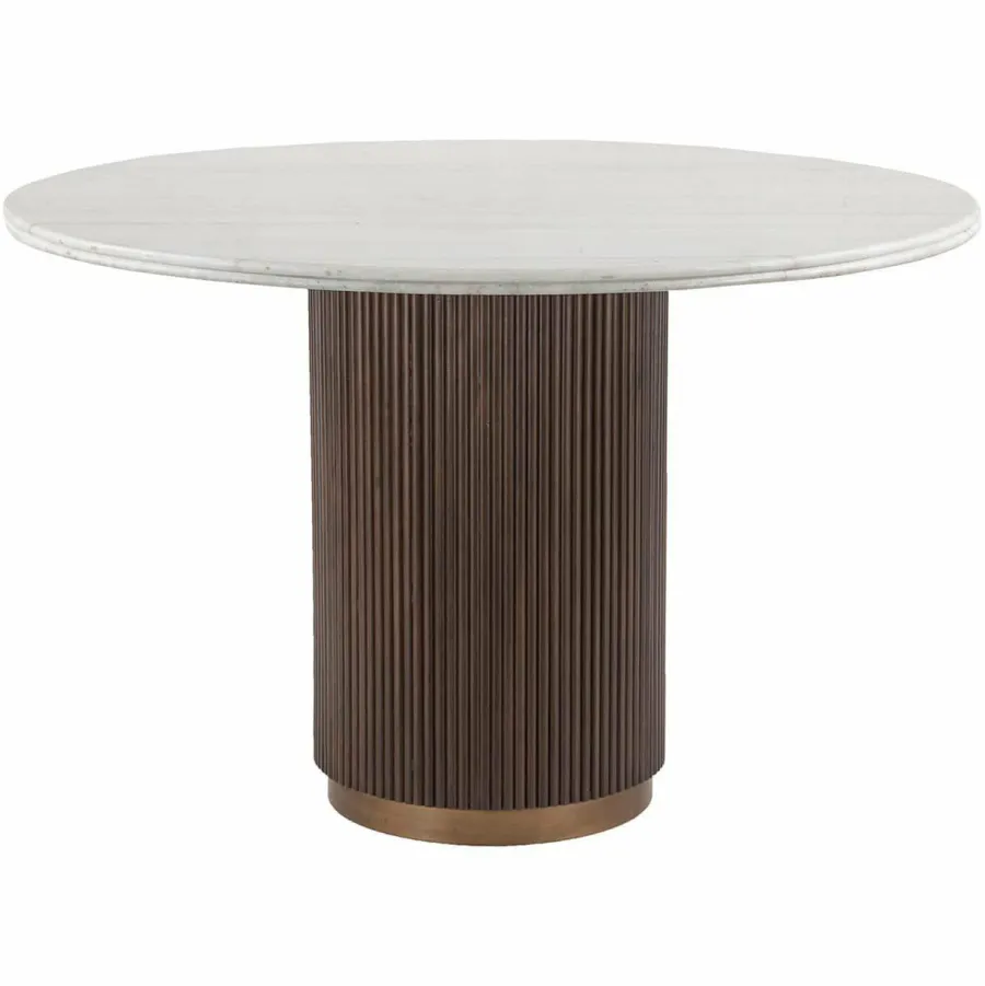 Richmond Interiors Eettafel Mayfield 120Ø Bruin Clearance