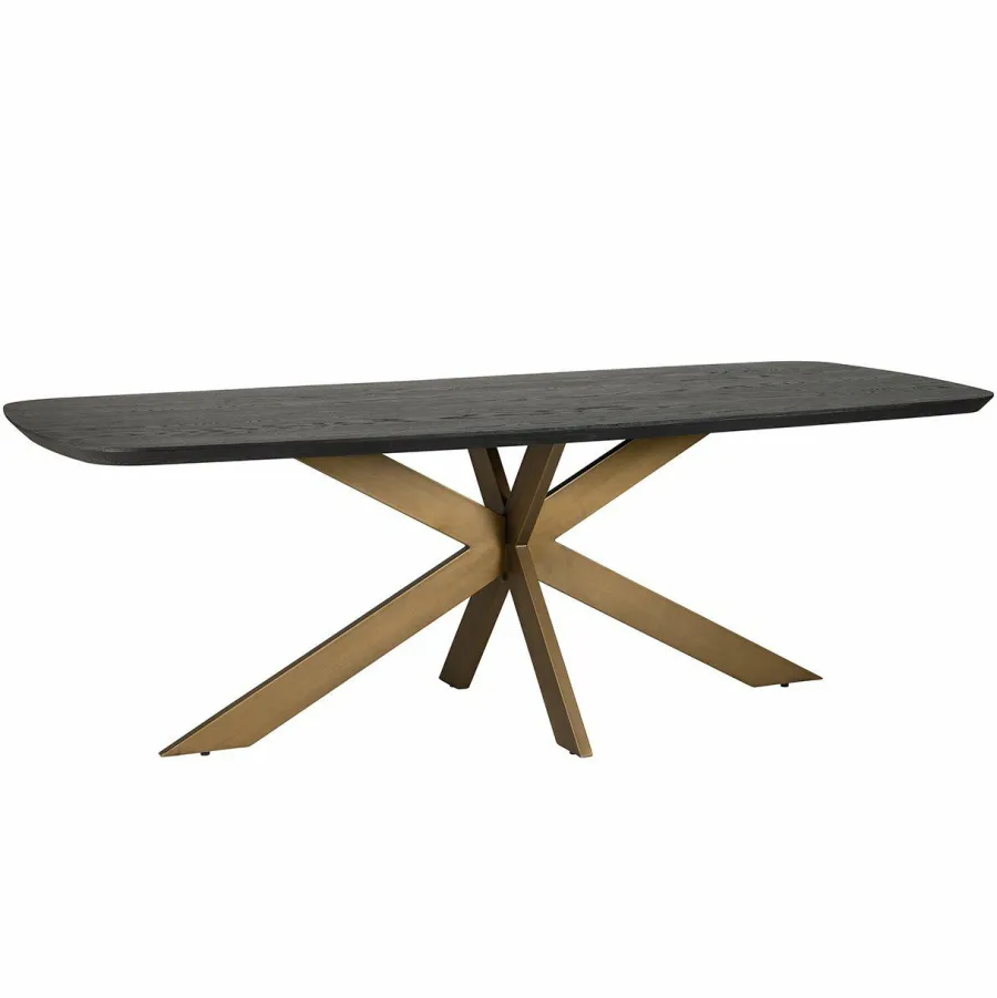 Richmond Interiors Eettafel Cambon 235 deens ovaal (Dark coffee)