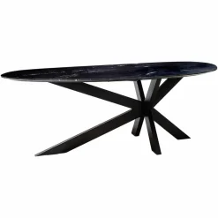 Richmond Interiors Eettafel Trocadero zwart marmer