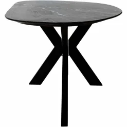 Richmond Interiors Eettafel Trocadero zwart marmer