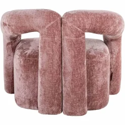 Richmond Interiors Fauteuil Dana rose chenille (Bergen 705 rose chenille) Outlet