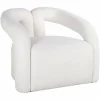 Richmond Interiors Fauteuil Dana white furry (Himalaya 900 white furry)