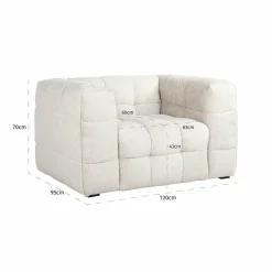 Richmond Interiors Fauteuil Merrol cream fusion Discount