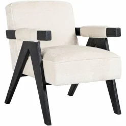 Richmond Interiors Fauteuil Cooper Wit Bergen 900 Wit chenille Outlet