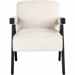 Richmond Interiors Fauteuil Cooper Wit Bergen 900 Wit chenille Outlet