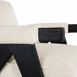 Richmond Interiors Fauteuil Cooper Wit Bergen 900 Wit chenille Outlet