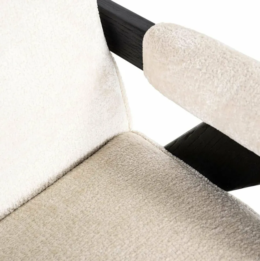 Richmond Interiors Fauteuil Cooper Wit Bergen 900 Wit chenille Outlet