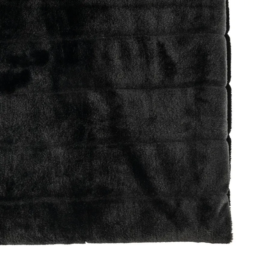 Richmond Interiors Furry blanket Katie zwart New