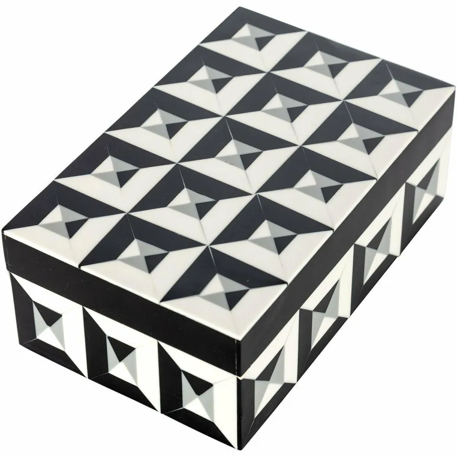 Richmond Interiors Juwelenbox Licia zwart / wit klein Hot