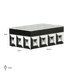 Richmond Interiors Juwelenbox Licia zwart / wit klein Hot