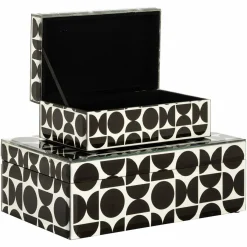 Richmond Interiors Juwelen box Vivian groot zwart Clearance