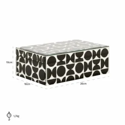 Richmond Interiors Juwelen box Vivian groot zwart Clearance