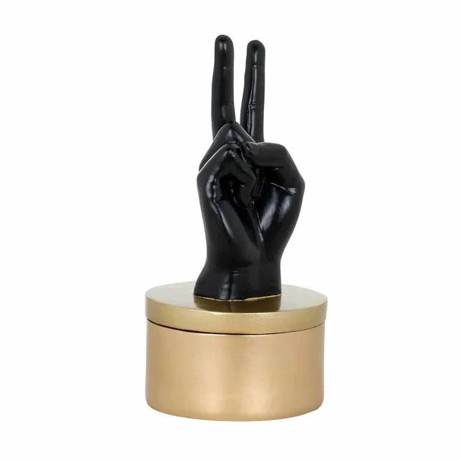 Richmond Interiors Juwelen box Justa zwart goud Discount