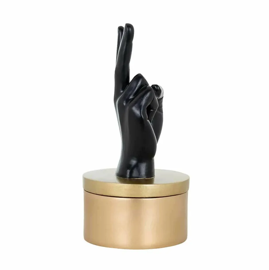 Richmond Interiors Juwelen box Justa zwart goud Discount