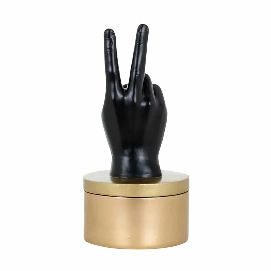 Richmond Interiors Juwelen box Justa zwart goud Discount