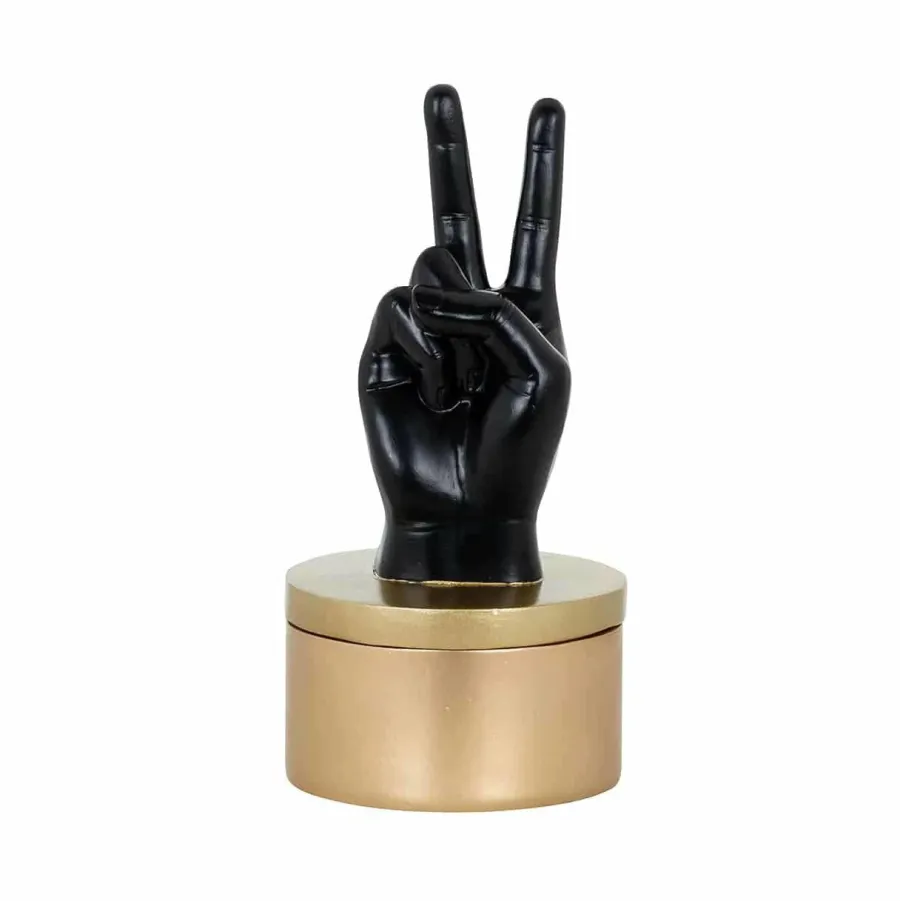 Richmond Interiors Juwelen box Justa zwart goud Discount