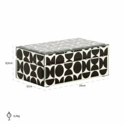 Richmond Interiors Juwelen box Vivian klein zwart Clearance
