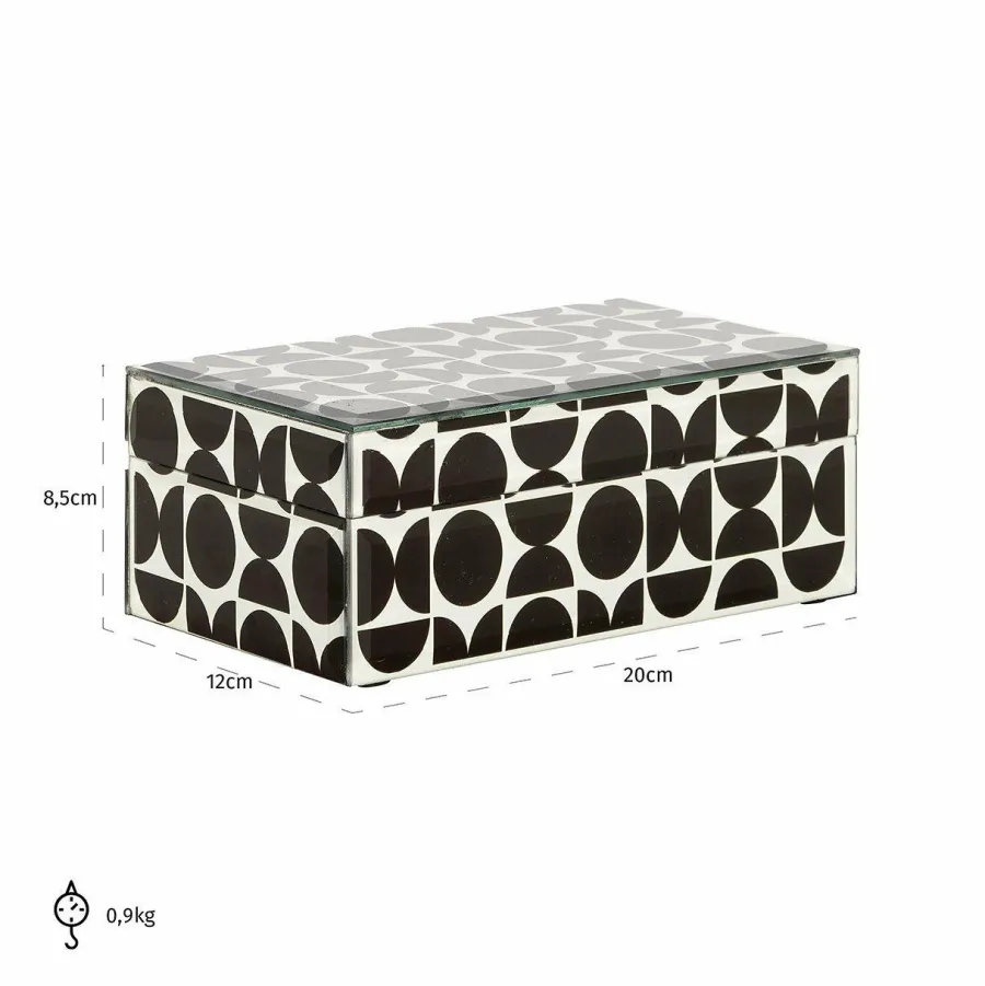 Richmond Interiors Juwelen box Vivian klein zwart Clearance