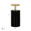 Richmond Interiors Kandelaar Caya klein zwart goud Clearance