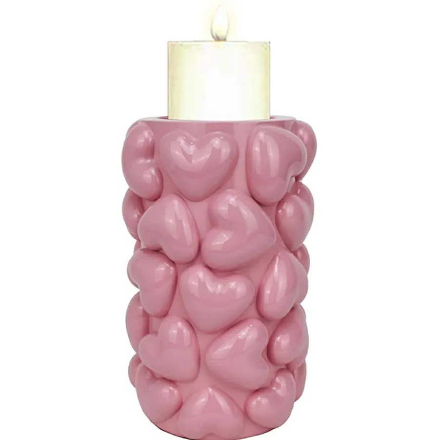 Richmond Interiors Kandelaar Emel hearts groot Pink