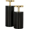 Richmond Interiors Kandelaar Caya groot zwart goud Clearance