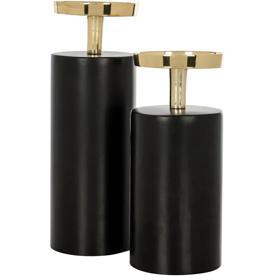 Richmond Interiors Kandelaar Caya groot zwart goud Clearance