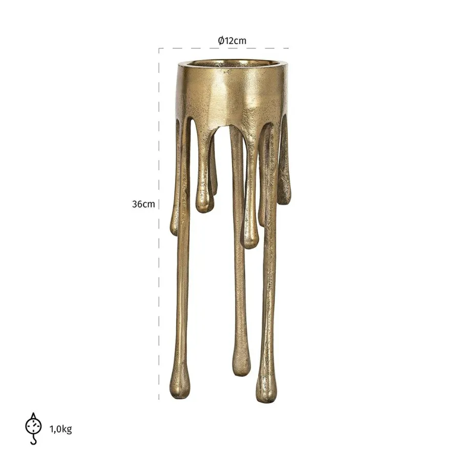 Richmond Interiors Kandelaar Lorin klein geborsteld goud Best