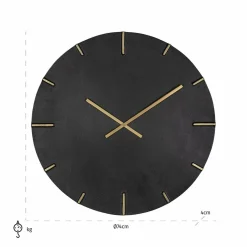 Richmond Interiors Klok Bilal Zwart/Goud Discount