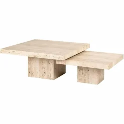 Richmond Interiors La Cantera vierkante salontafel set van 2 Outlet