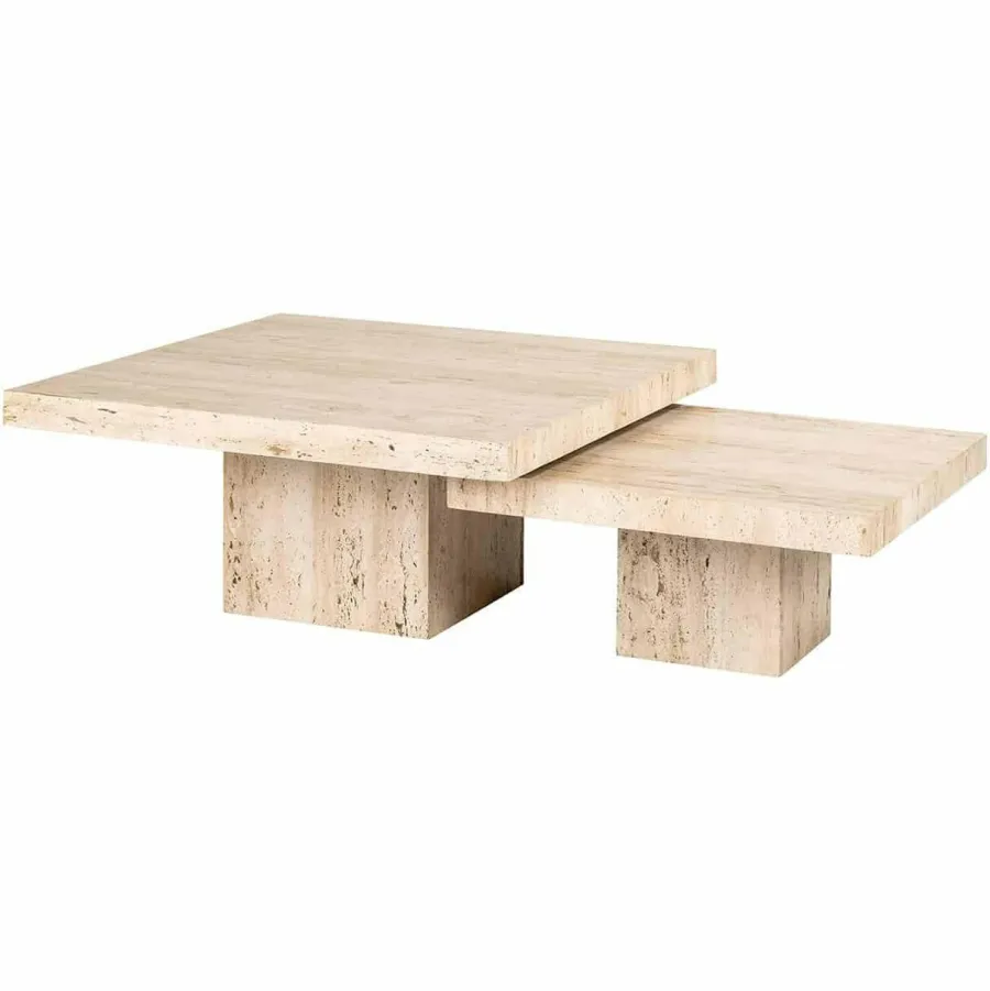 Richmond Interiors La Cantera vierkante salontafel set van 2 Outlet