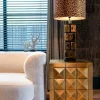 Richmond Interiors Ladenkast Collada 3-laden (Brushed Gold) Clearance