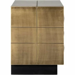 Richmond Interiors Ladenkast Collada 3-laden (Brushed Gold) Clearance