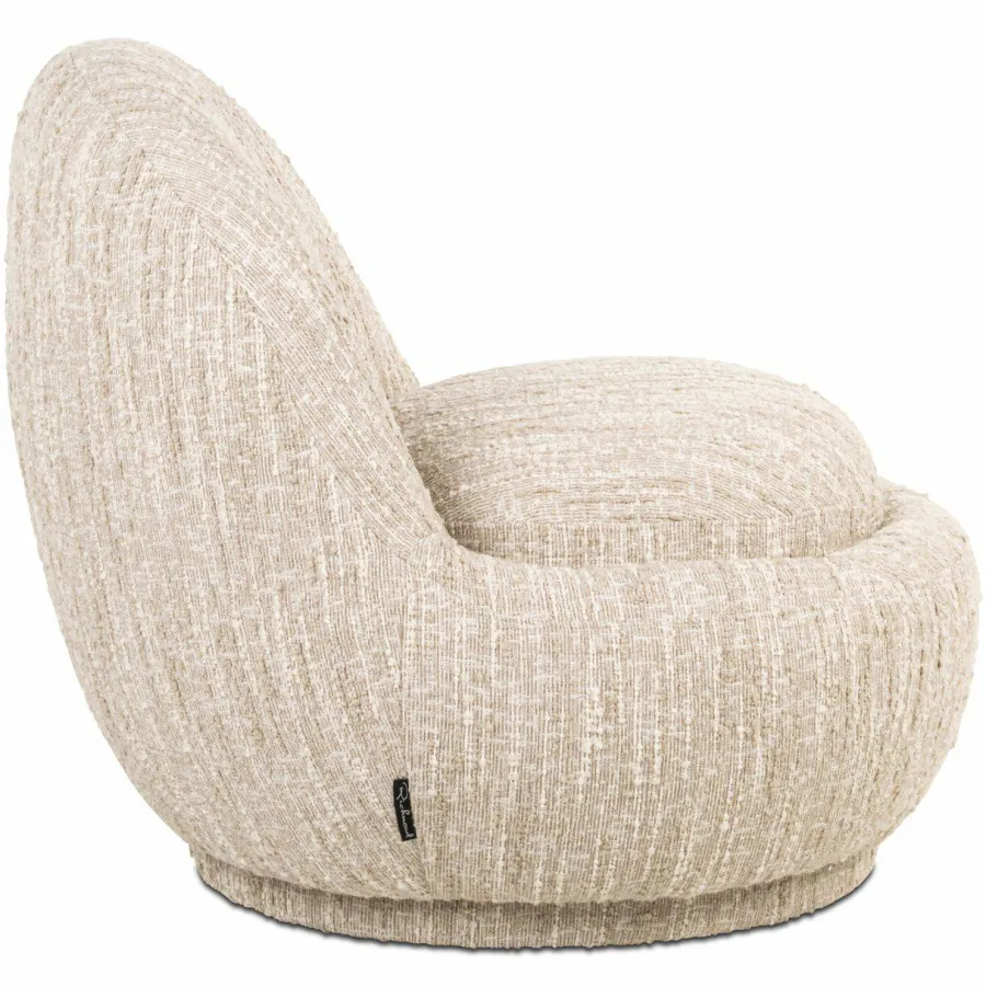 Richmond Interiors Lounge stoel Arlanda beige angora Discount