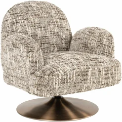 Richmond Interiors Lounge stoel Kagney brown omara swivel Sale