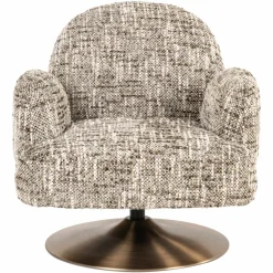 Richmond Interiors Lounge stoel Kagney brown omara swivel Sale